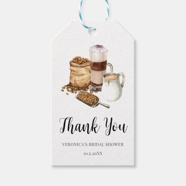 Love is Brewing Bridal Gift Tags (Front)
