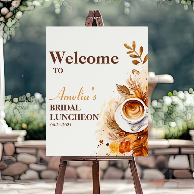 Love is brewing Bridal Luncheon Welcome sign (Creator Uploaded)