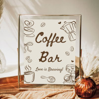 Love is Brewing Bridal Shower Coffee Bar