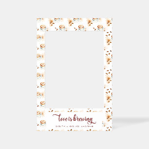 Love Is Brewing Bridal Shower Coffee Photo Prop Selfie Frame