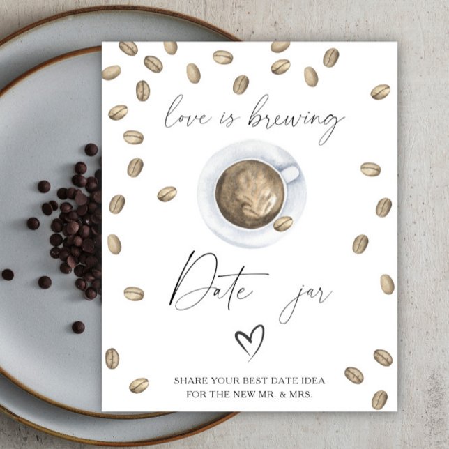 Love is brewing bridal shower Date night ideas Poster (Creator Uploaded)