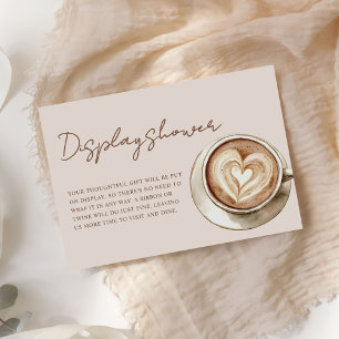 Love is Brewing Bridal Shower Display Shower Enclosure Card