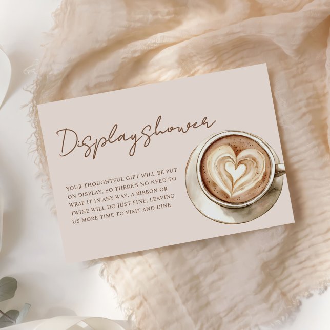 Love is Brewing Bridal Shower Display Shower Enclosure Card (Creator Uploaded)