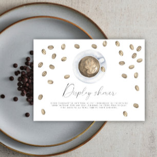 Love is brewing bridal shower Display shower Enclosure Card