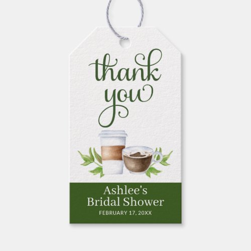 Love is Brewing Bridal Shower Favor Gift Tags