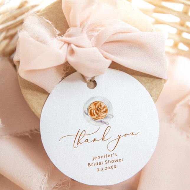 Love is brewing bridal shower favor tag (Creator Uploaded)