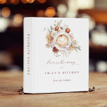 Love is Brewing Bridal Shower Favorite Recipes Mini Binder<br><div class="desc">A cute idea for a "Stock the Kitchen" Bridal shower, this custom recipe mini-binder has a coffee them with “Love is Brewing” modern script text along with the bride-to-be's name. It's perfect for a cozy and elegant celebration preparing the bride for the culinary adventures ahead! This design features a beautifully...</div>