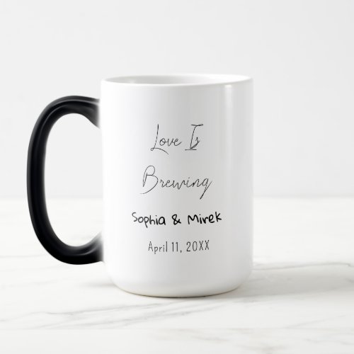 Love is Brewing Bridal Shower Favors Wedding Tea   Magic Mug