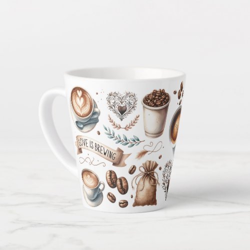 Love is Brewing Bridal Shower Gifts Latte Mug