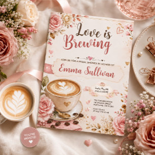 Love Is Brewing Bridal Shower Invitation
