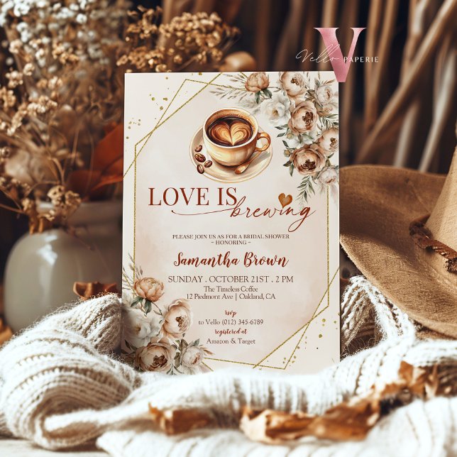 LOVE IS BREWING BRIDAL SHOWER Invitation (Creator Uploaded)