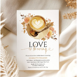 Love Is Brewing Bridal Shower Invitation