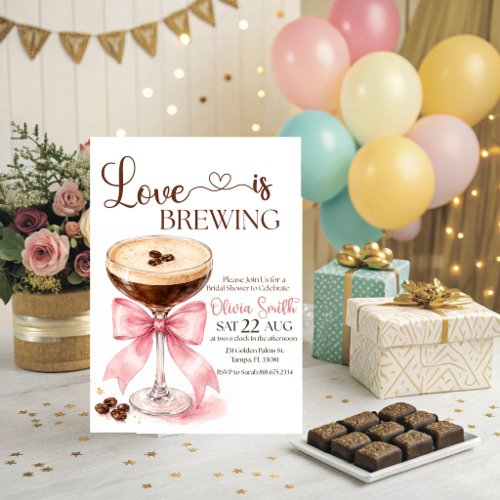 Love is Brewing Bridal Shower Invitation