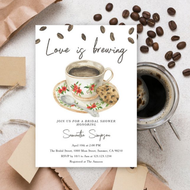 Love is brewing Bridal Shower Invitation (Creator Uploaded)