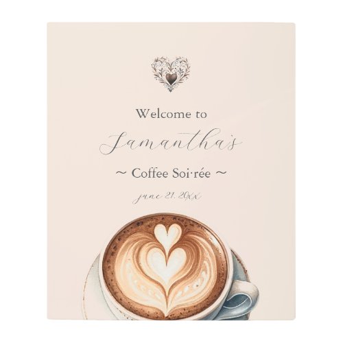 Love is Brewing Bridal Shower Luxury Welcome Signs