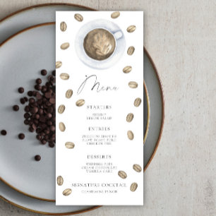 Love is brewing Bridal shower menu