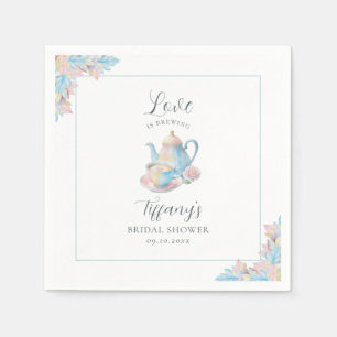 Love is Brewing Bridal Shower  Napkins