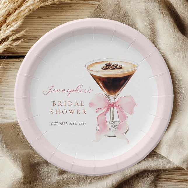 Love is Brewing Bridal Shower Paper Plates (Creator Uploaded)
