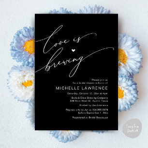 Love is Brewing, Bridal Shower Party Celebration Invitation