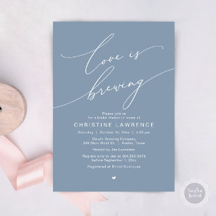 Love is Brewing, Bridal Shower Party Celebration Invitation