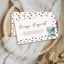 Love is Brewing Bridal Shower Recipe Request