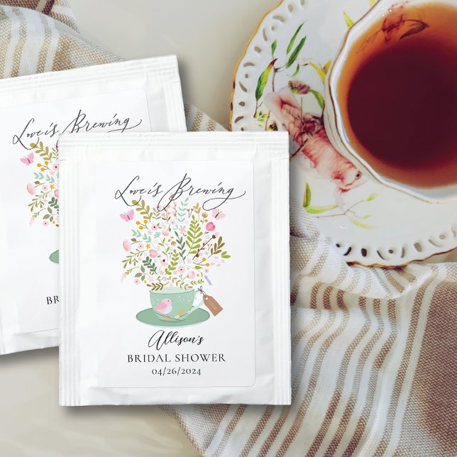 Love Is Brewing Bridal Shower Tea Bag Drink Mix (Creator Uploaded)