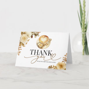 Love Is Brewing Bridal Shower Thank You Card