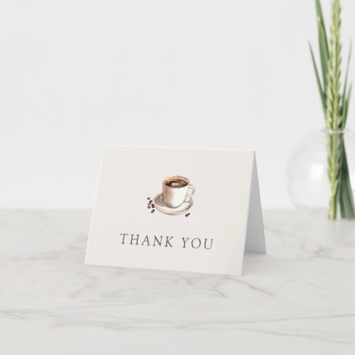 Love is Brewing Bridal Shower Thank You Card
