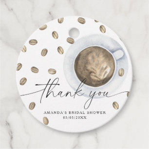 Love is brewing Bridal shower Thank you Favor Tags