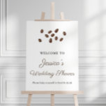 Love Is Brewing Bridal Shower Welcome Sign at Zazzle