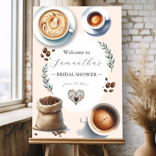 Love is Brewing Bridal Shower Welcome Signs