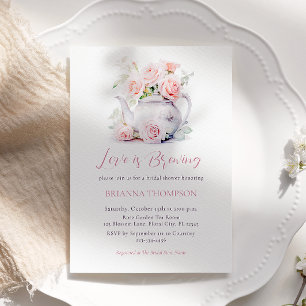 Love is Brewing Bridal Tea Party Invitation