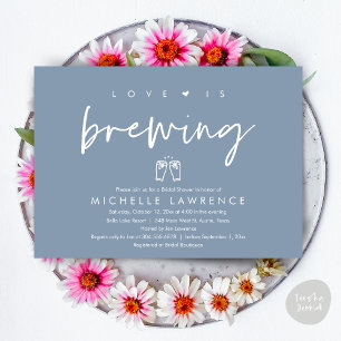 Love is brewing, Casual Beer Party Bridal Shower Invitation