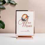 Love Is Brewing Coffee Bar Sign Poster at Zazzle
