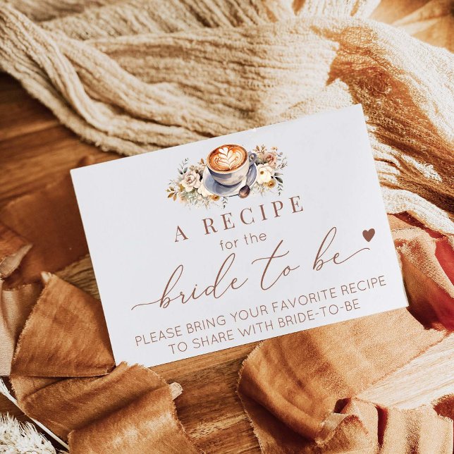 Love Is Brewing Coffee Boho A Recipe Enclosure Card (Creator Uploaded)