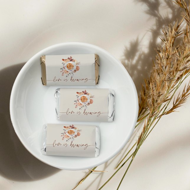 Love is Brewing Coffee Bridal Shower Favor (Coffee themed bridal shower favors)