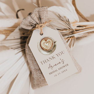 Love is Brewing Coffee Bridal Shower  Gift Tags