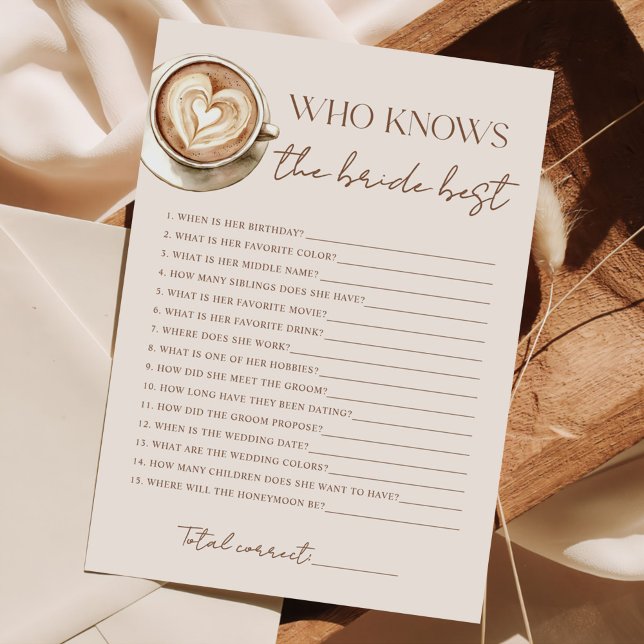 Love Is Brewing Coffee Bridal Shower Holiday Card (Creator Uploaded)