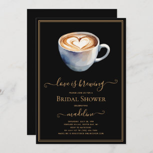 Love is Brewing Coffee Bridal Shower Invitation