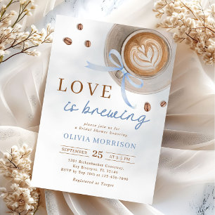 Love is Brewing Coffee Bridal Shower Invitation