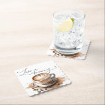 Love is Brewing Coffee Bridal Shower Paper Coaster<br><div class="desc">Add a cozy finishing touch with this Love Is Brewing Coffee Bridal Shower Coaster. Featuring warm coffee-inspired details,  it’s perfect for protecting tables while enhancing your coffee-themed bridal shower or celebration.</div>