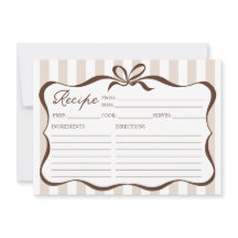 Love Is Brewing Coffee Bridal Shower Recipe Cards