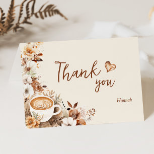 Love is Brewing Coffee Bridal Shower Thank You