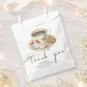 Love is brewing Coffee Bridal shower Thanks Favor Bag