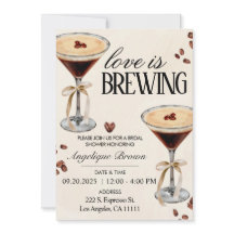 Love Is Brewing Coffee Bridal Shower Theme Evite