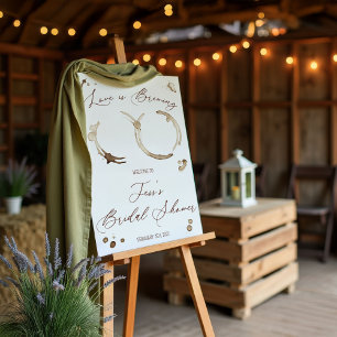 Love is Brewing! Coffee Bridal Shower Welcome Foam Board