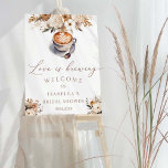 Love Is Brewing Coffee Bridal Shower Welcome Foam Board<br><div class="desc">Love Is Brewing Coffee Bridal Shower Welcome Foam Board</div>