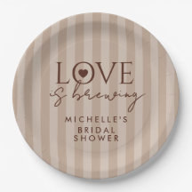 Love Is Brewing Coffee Brown Bridal Shower Favor