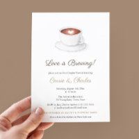 Love is Brewing Coffee Cup Wedding Shower