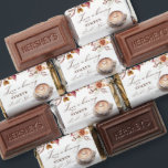 Love is brewing coffee fall bridal shower favors<br><div class="desc">Love is brewing coffee fall bridal shower edible favors personalized printied mini chocolates,  cappuccino  coffee cup brown roses fall flowers bridal shower personalized candy favors</div>